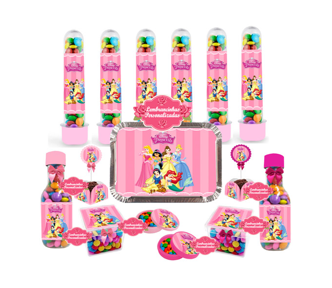 Kit Lembrancinhas Festa Infantil Princesas Disney