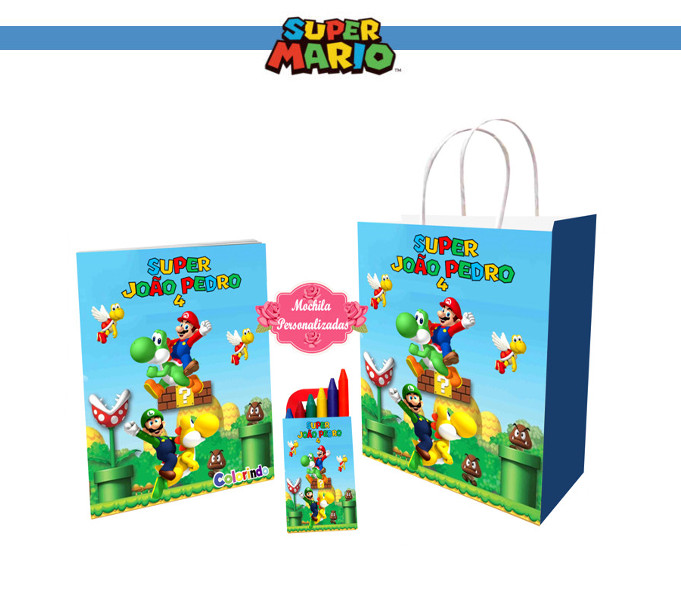 Kit 50 Desenhos Para Colorir super Mario Bros Envio Imediato - Mario Brós -  Kit de Colorir - Magazine Luiza