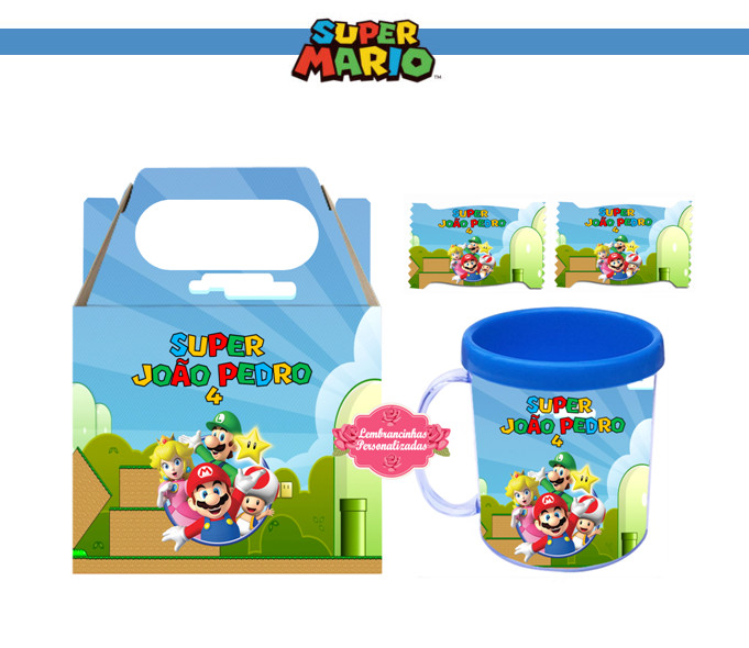 ÁGUA PERSONALIZADA SUPER MARIO BROS