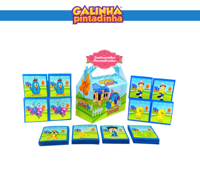 Quebra Cabeça e Jogo da Memória Personalizados para Imprimir - CAL…  Festa  infantil galinha pintadinha, Jogo memoria infantil, Personalizados da  galinha pintadinha