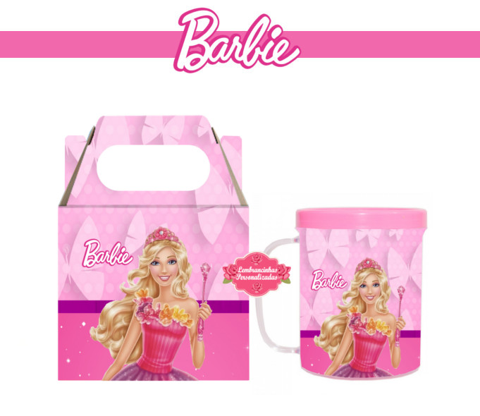 Lembrancinha barbie escola de princesas