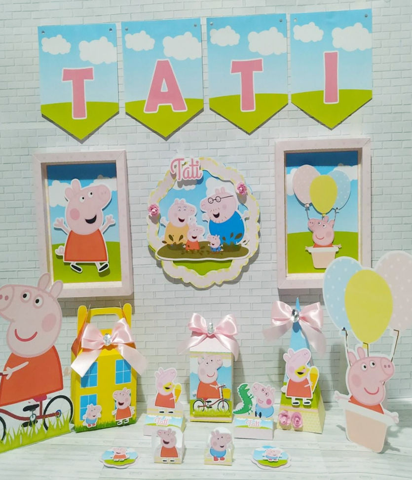 KIT SÓ UM BOLINHO PEPPA PIG GRÁTIS ~ Sua Festa Digital