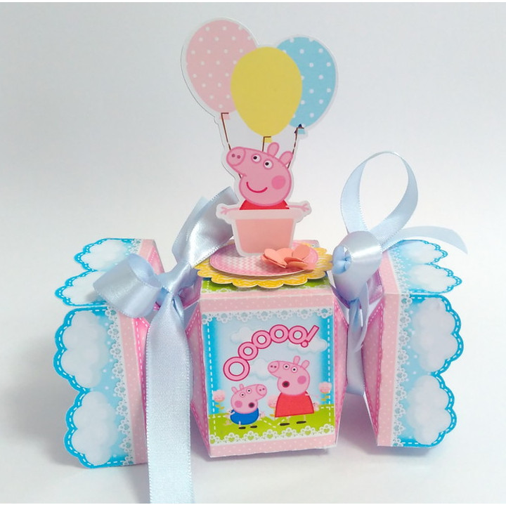 Caixa Casinha Personalizada Peppa Pig Ideal para colocar guloseimas ou  lembrancinhas, personalizamo…