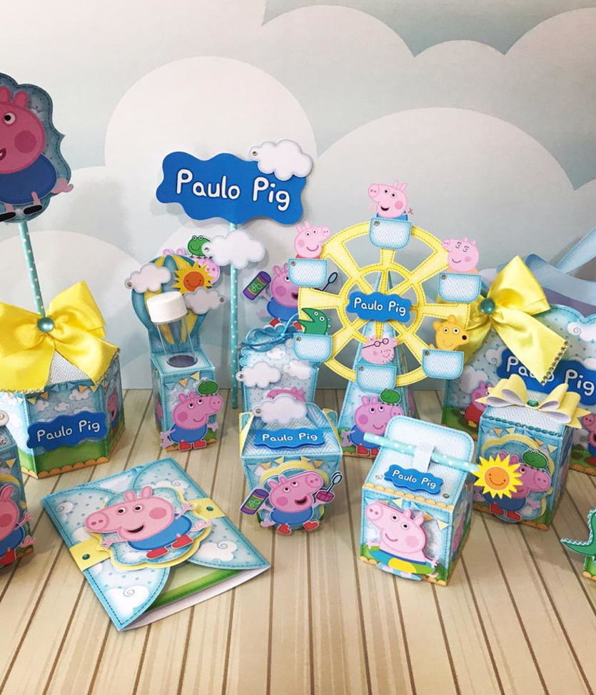 ArteMática - Festas Infantis e Presentes Personalizados: Para imprimir e  montar: Casa da Peppa Pig!