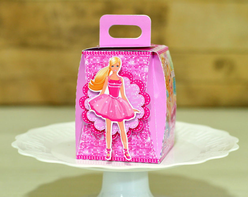 Caixa Milk Personalizada Festa Barbie Sereia Kit