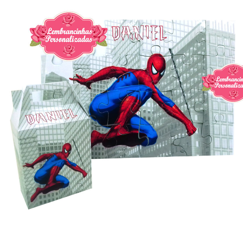 Lembrancinha Licenciada - Jogo Quebra-cabeça Spider Man - 1 Un - Natal da 25