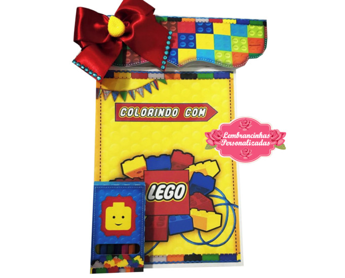 Kit Colorir Lego, Loja JR Lembranças